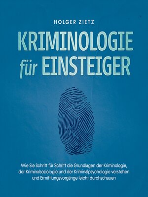 cover image of Kriminologie für Einsteiger